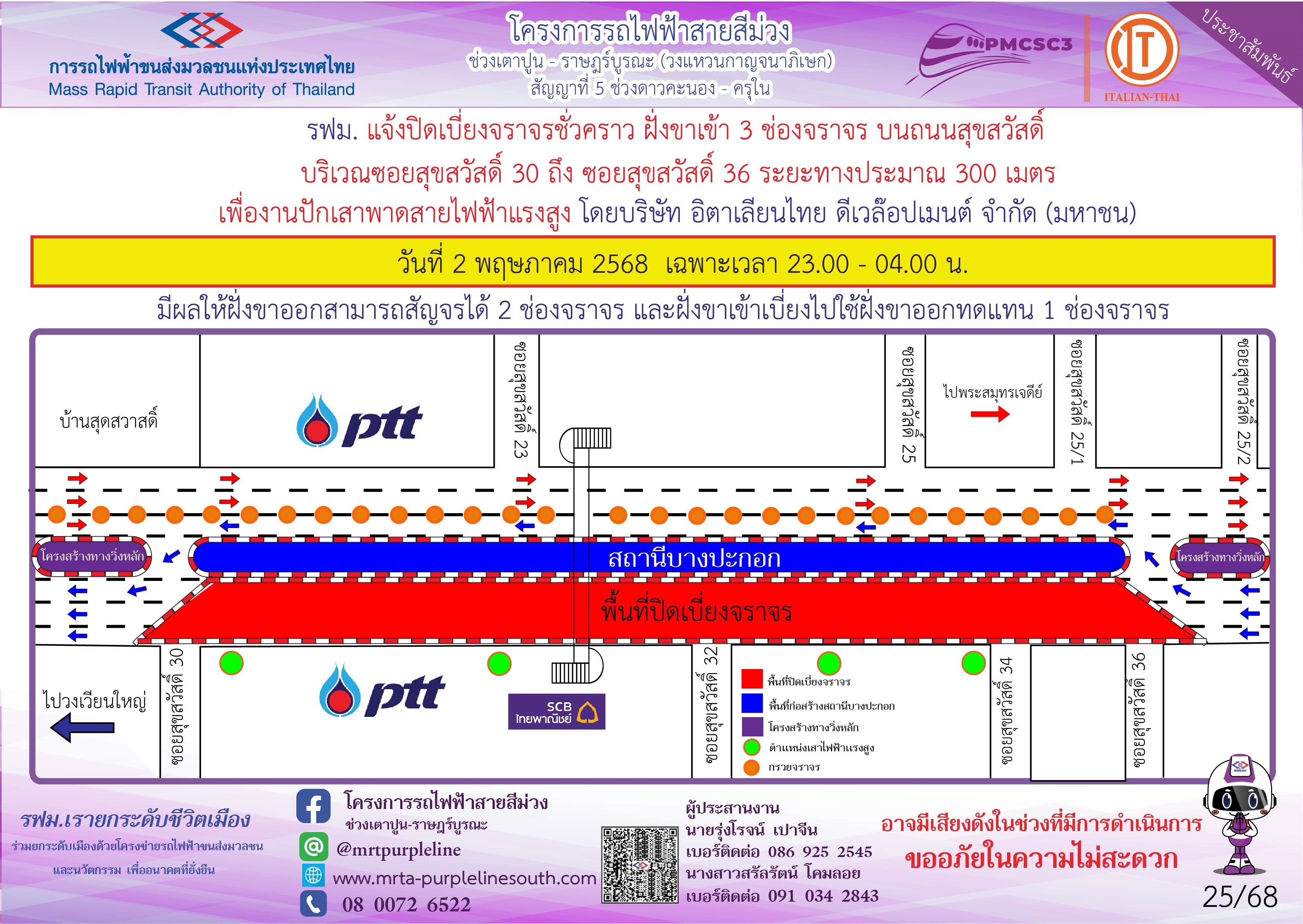 งานปักเสาพาดสายไฟฟ้าแรงสูง