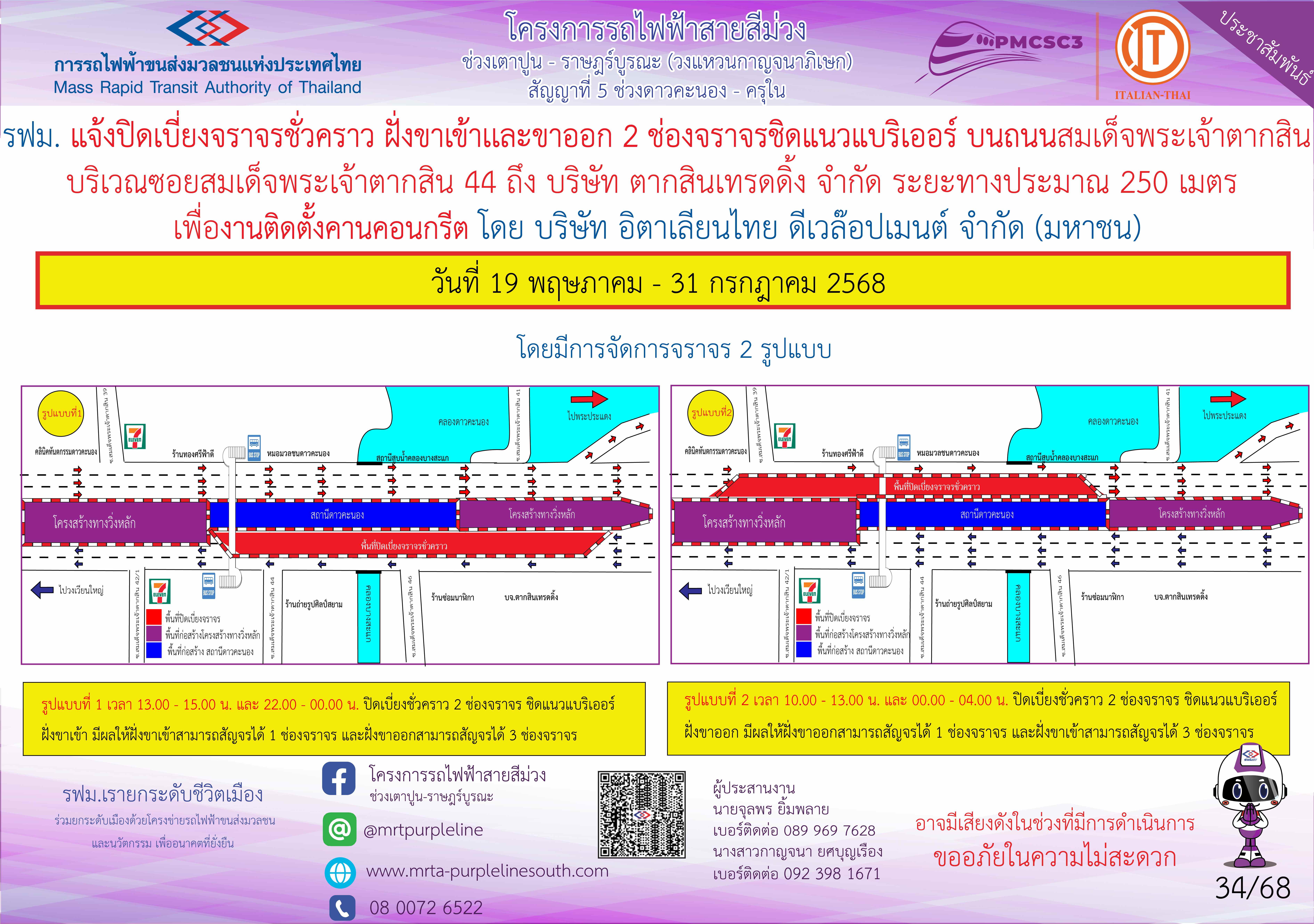 งานติดตั้งคานคอนกรีต ซอยสมเด็จพระเจ้าตากสิน 44