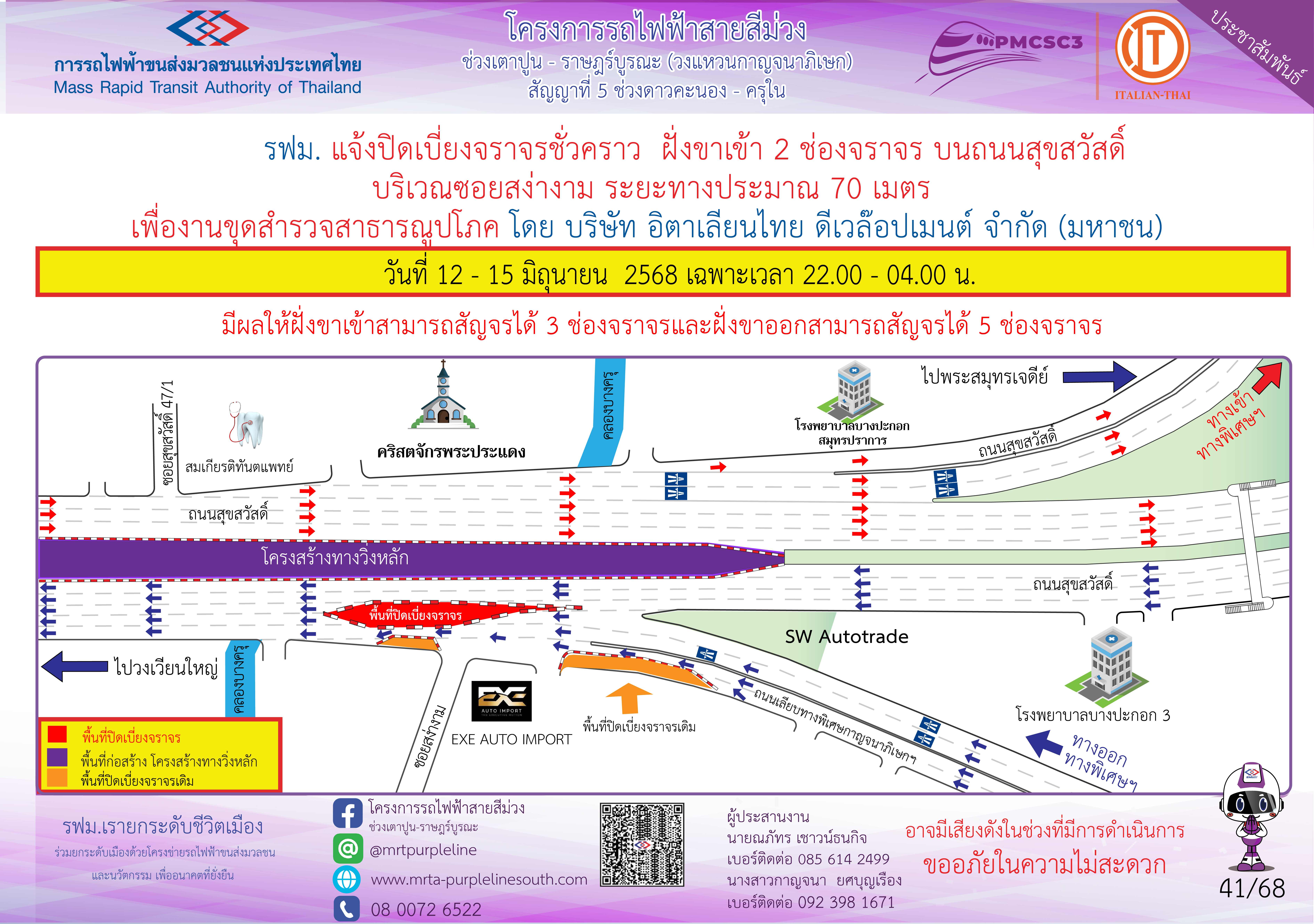 งานสำรวจสาธารณูปโภค ซอยสง่างาม