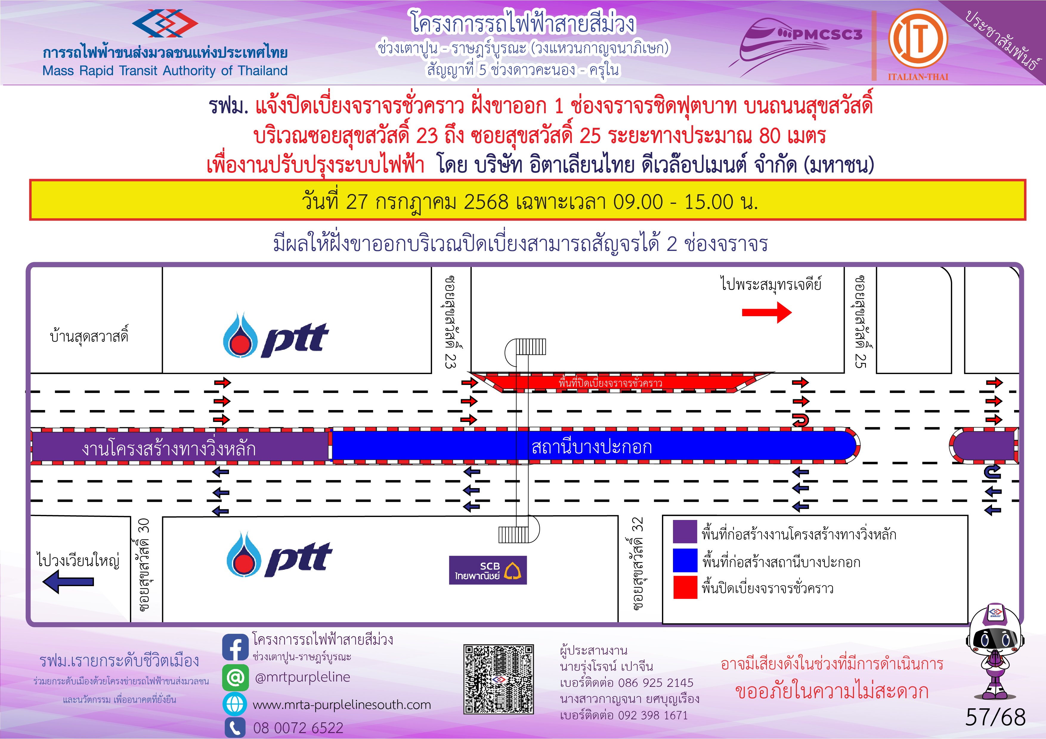 งานปรับปรุงระบบไฟฟ้า ซอยสุขสวัสดิ์ 23
