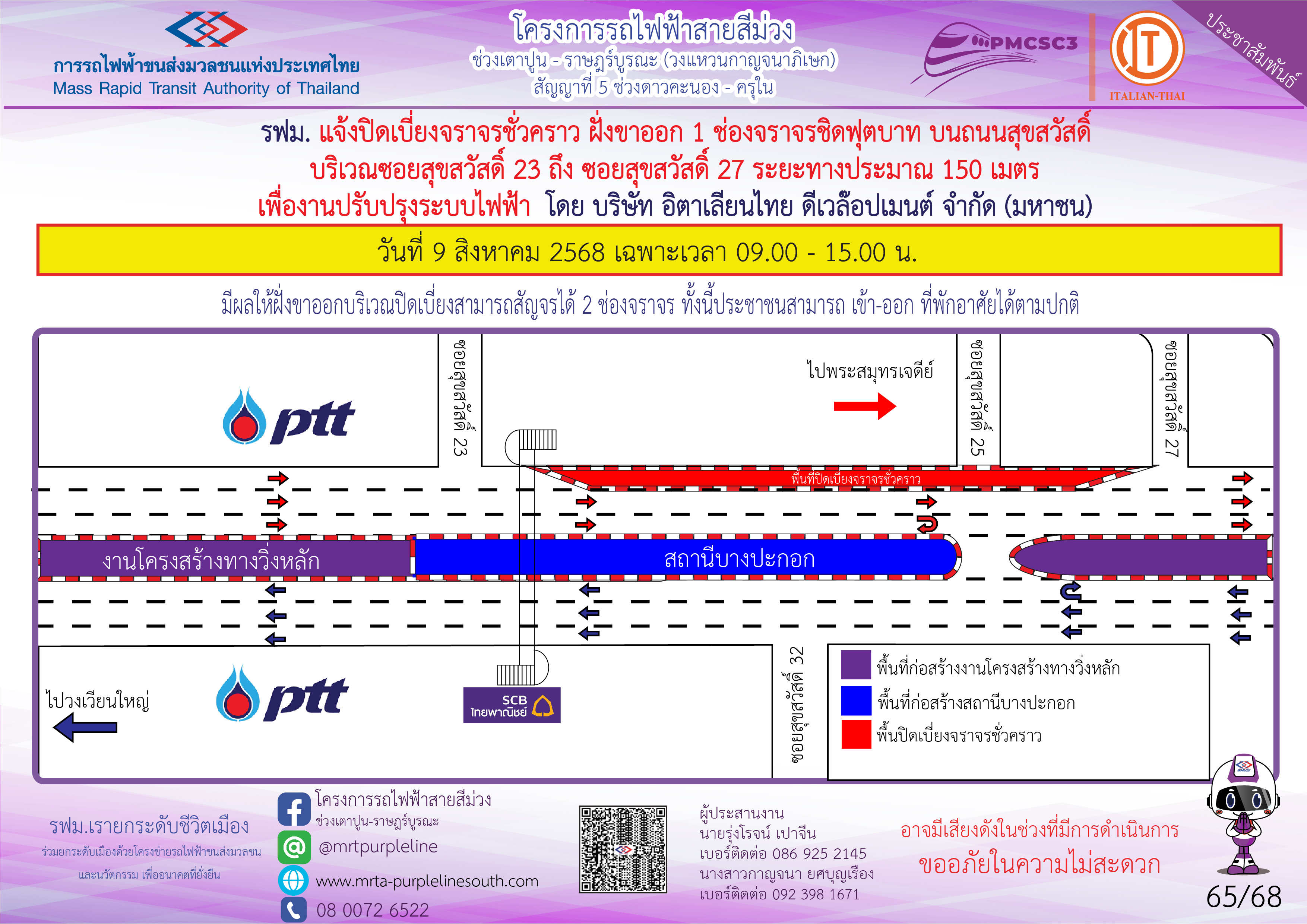 งานปรับปรุงระบบไฟฟ้า ซอยสุขสวัสดิ์ 23