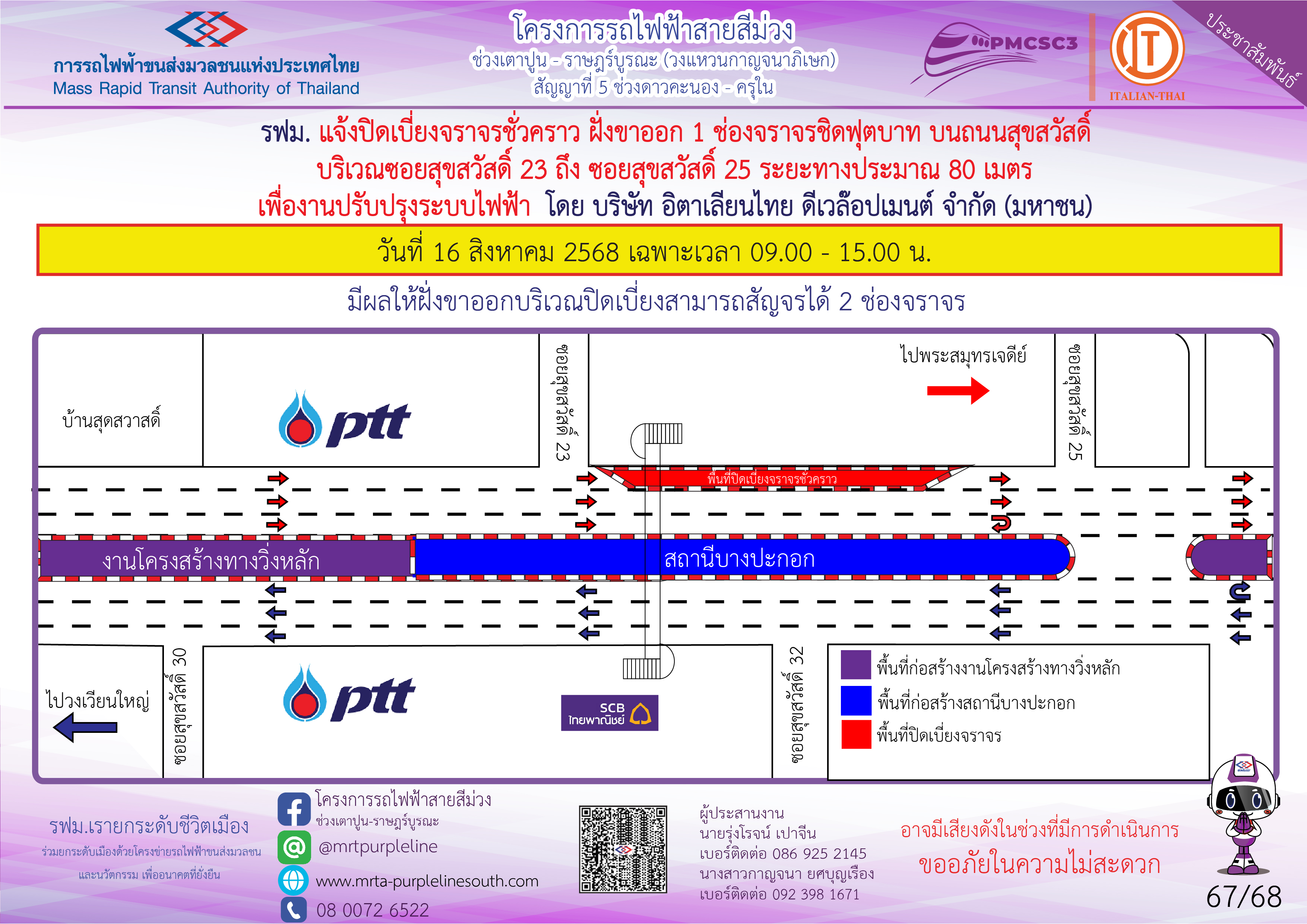 งานปรับปรุงระบบไฟฟ้า ซอยสุขสวัสดิ์ 23