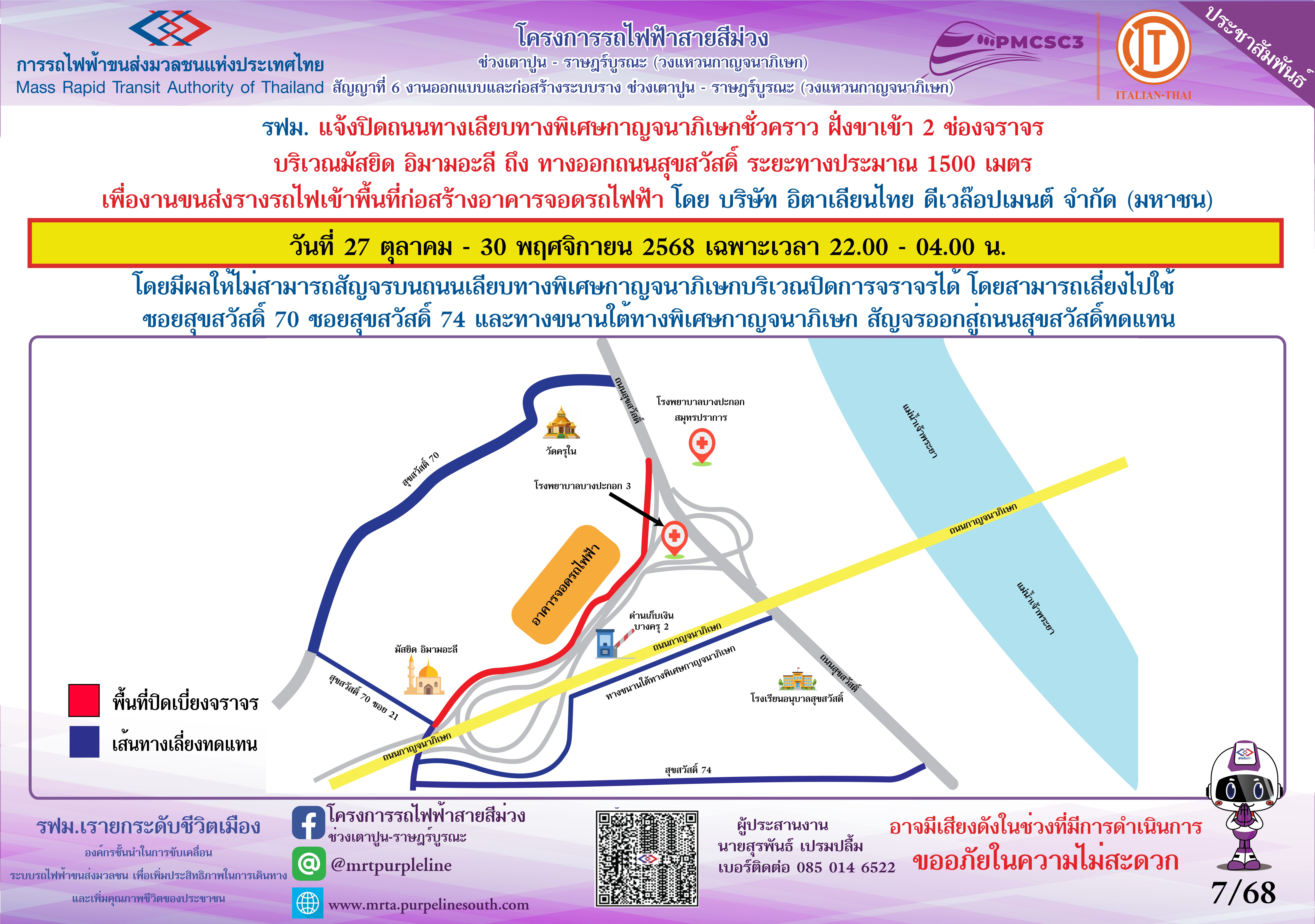 งานขนส่งรางรถไฟเข้าพื้นที่ก่อสร้างอาคารจอดรถไฟฟ้า